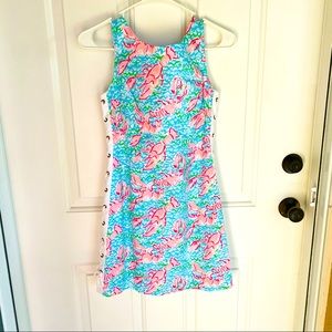 Lilly Pulitzer lobstah roll, shift dress, size: 00